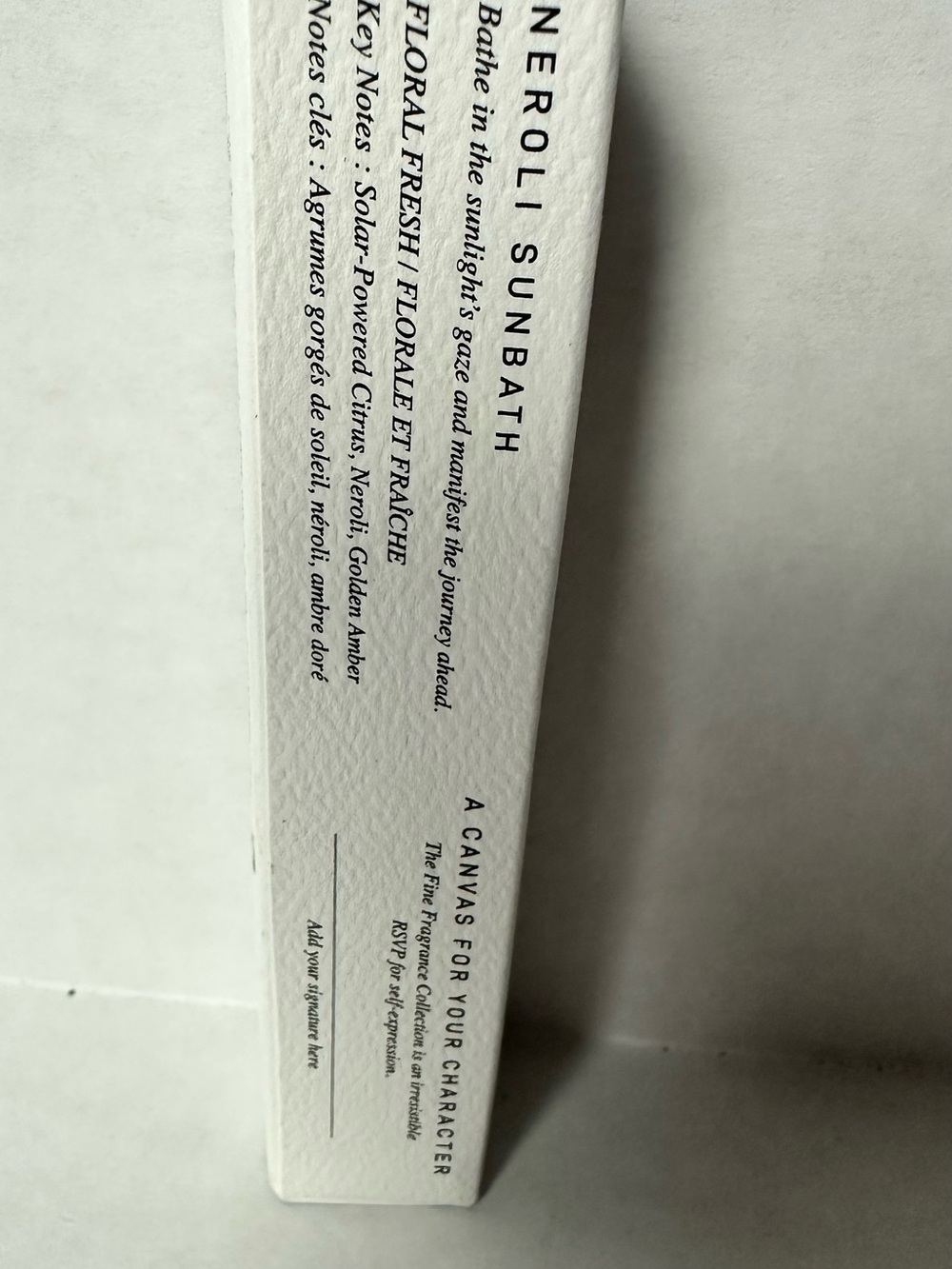 Voluspa White Textured Box with Black Print - Picture 3 of 4